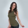 GymBeam Dámske tielko Crossed Military Green - XS