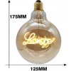 LED Žiarovka Vintage LOVE G125