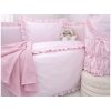 INTERMEDIC SK do postieľky Ružová s volánikom 90x130 / 45x65 cm – 100% bavlna, romantický dizajn, zips