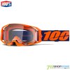100% Armatic Neon orange mx okuliare číre sklo