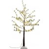 Strom MagicHome Vianoce, Borovica, 48 LED teplá biela, jednoduché svietenie, zasnežený, 120 cm