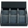 Úložný box na hodinky Rothenschild RS-3178-6-BL-GY černošedý