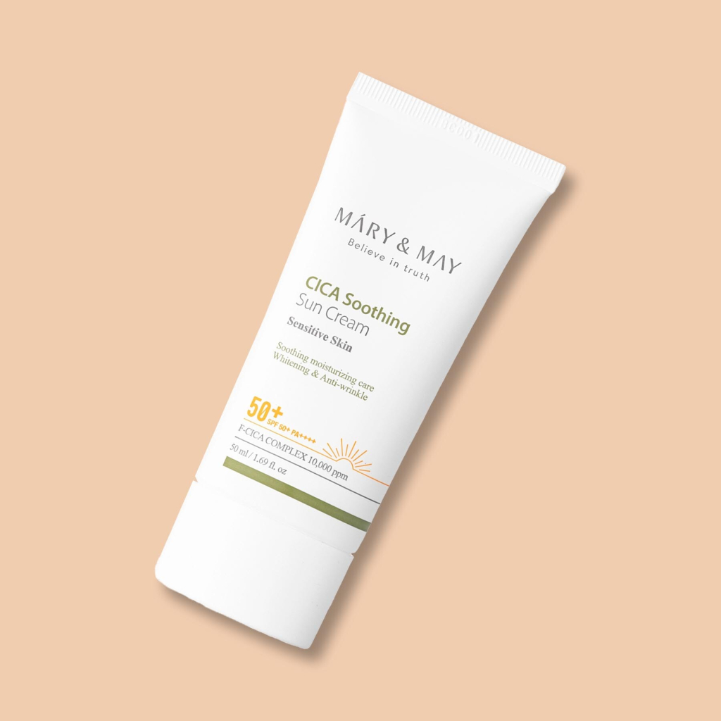 Mary & May Ochranný krém na opaľovanie Cica Soothing Sun Cream SPF 50+ - 50 ml