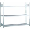 Regál široký SCHULTE, oceľové police, základné pole, 3 úrovne, šírka police 2500mm, 2560x836x2000 mm