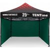 TENTino PROMO nožnicový stan 3x3 m STEEL s potlačenou STRECHOU Farba opláštenia: 9A - ZELENÁ, Počet bočních plachet: konstrukce + střecha TENTino + 4x boční strana