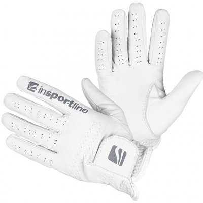 Pánske kožené rukavice inSPORTline Elmgreen krémovo biela - XL