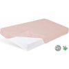 BABYMATEX Plachta nepremokavá s gumičkou Bamboo 70x140 cm Pink 140x70 ružová