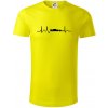 EKG formula - Tričko z organickej bavlny - 3XL ( Citrónová )