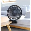 Stolný ventilátor Opolar s klipom, čierny