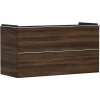 Hansgrohe Xelu Q Umývadlová skrinka, 63x118x50 cm, 2 zásuvky, tmavý orech/chróm 54038000-HG