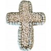 Kríž malý s kamienkami 900401 23x29 cm
