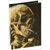 Head of a Skeleton with a Burning Cigarette by Vincent Van Gogh, Skull Best Mini Notebook with Dot Grid Pages and Lay Flat Technology (Pevná)