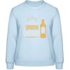 AWDis Sweat Mikina - Zachráň vodu - pi pivo - Nebeská modrá - XL - Dámske