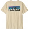 Pánske tričko Patagonia P-6 Logo T-Shirt Veľkosť: L / Farba: béžová