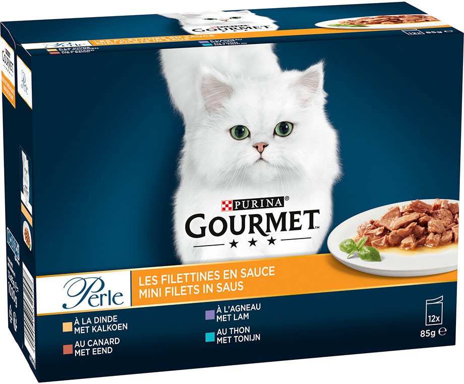 Gourmet Perle miešaný výber vybrané plátky mäsa v omáčke 24 x 85 g