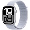 Apple Watch Series 10 42 mm Cellular strieborný hliník s oblačne modrým prevliekacím remienkom MWX53QC/A