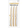 FISKARS Set jedálenských nožov 3 ks biele