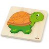 Viga Drevené Puzzle Pre Najmenších Korytnačka