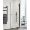 SANSWISS ANNEA BLACK AN1C 90cm pravé dvere do niky alebo do kombinácie / sprchový kút rohový, profil čierny, sklo číre, AN1CD09000607