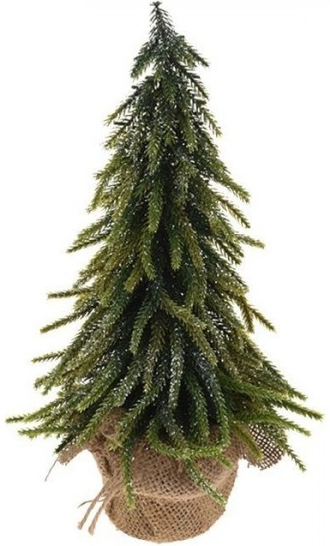 Sezónkovo Dekoračný ihličnatý stromček s trblietkami 28 cm -