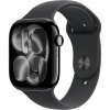 Apple Watch Series 11 GPS 42mm Jet Black Aluminium Case with Black Sport Band - S/ M meqt4mp/a