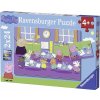 RAVENSBURGER Prasátko Peppa ve škole 2x24 dielov