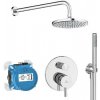 Ideal Standard CeraLine - Sprchový set s batériou pod omietku, s telesom, priemer 20 cm, chróm BD193AA