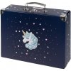 BAAGL A-36197 Unicorn Gold, skladací papierový kufrík, 32,5x10,5x26cm