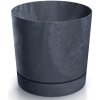 PROSPERPLAST Kvetináč TUBO P BETON EFFECT 10,8cm antracit