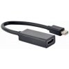 Gembird adaptér Mini DisplayPort na HDMI 4K, 0.15 m kábel, čierny A-mDPM-HDMIF4K-01