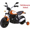 JOKO Elektrická motorka s nafukovacími kolesami Street Bob, MP3, USB, oranžová