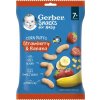 GERBER Snacks kukuričné chrumky jahoda a banán 7+ 28 g