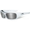 Wiley X Slnečné okuliare polarizačné šedé sklá v bielom ráme