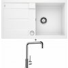 Blanco METRA 5 S biela + excentrické ovládanie + Blanco MILI chróm 519413