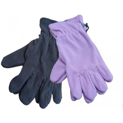 Color Kids Zimné rukavice fleece fialová/sivá 2-pack