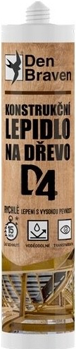 Den Braven Konštrukčné lepidlo na drevo D4 300 ml