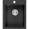 Laveo Chichi, 1-komorový granitový drez 390x480x205 mm, čierna, LAV-SBH_710T