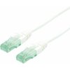 roline recycled material 21.45.3164 RJ45 sieťové káble, prepojovacie káble CAT 6A U/UTP 1.50 m biela netienený, PVC plášť 1 ks; 21.45.3164