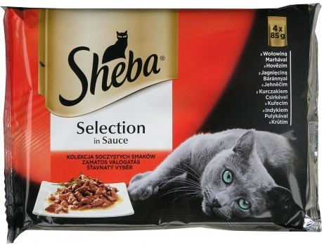 Sheba Selection mäsové menu 4 x 85 g