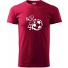 Veľký futbalista - Klasické pánske tričko vyššej gramáže - 4XL ( Marlboro červená )