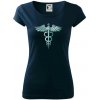 Hrdinovia zdravotníctva - logo (Pecka design) - Dámske tričko Pure - S ( Tmavomodrá (veľmi tmavá - skoro čierna) )