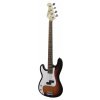 Dimavery PB-320 ľavoruká elektrická basgitara, sunburst