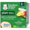 Gerber Organic Rastlinný dezert Jablko a ananás s kokosovým mliekom 4 x 90 g