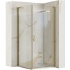 REA/S Sprchová kabína Hugo 80x90 Gold Brush Dvere: 80 Stena: 90 KPL-K8412