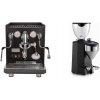 ECM Synchronika, black, dark walnut + Rocket Espresso FAUSTO 2.1, black