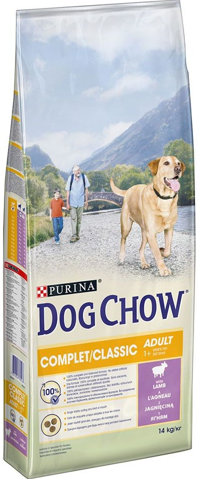 Purina Dog Chow Complet & Classic s jehněčím 2 x 14 kg