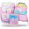 BAAGL 3 SET Airy Rainbow Unicorn: aktovka, penál, sáček