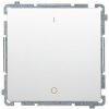 Spínač 2-pólový (2) 16AX/250V pikt.0/1 (SS) biela SIMON Basic (simon)