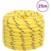 vidaXL Lodné lano žlté 20 mm 25 m polypropylén