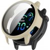 PROTEMIO 107631 PC FULL COVER Plastový kryt so sklom pre Garmin Vivoactive 6 IVORY WHITE